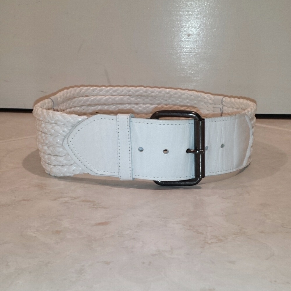 Genuine Leather and Rope Belt